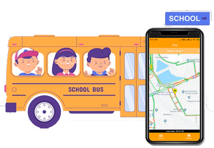 Screenshot of chakraview Web Platform Live Bus Tracker.